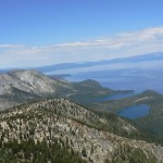 Mt. Tallac Summit view of Tahoe Basin - Lake Tahoe Hiking Trails